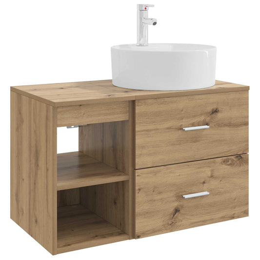 Bathroom Furniture Set 2 pcs Artisan Oak Engineered Wood