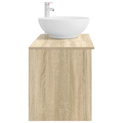 Bathroom Furniture Set 2 pcs Sonoma Oak Engineered Wood