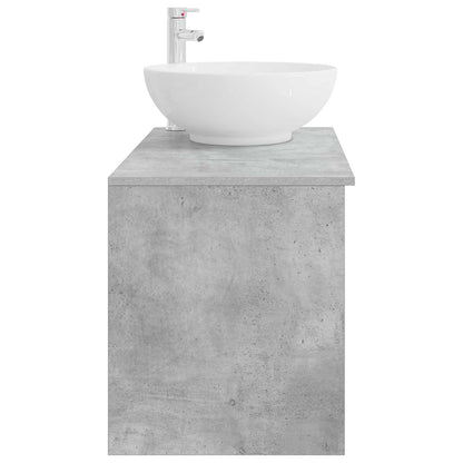 Bathroom Furniture Set 2 pcs Concrete Grey Engineered Wood