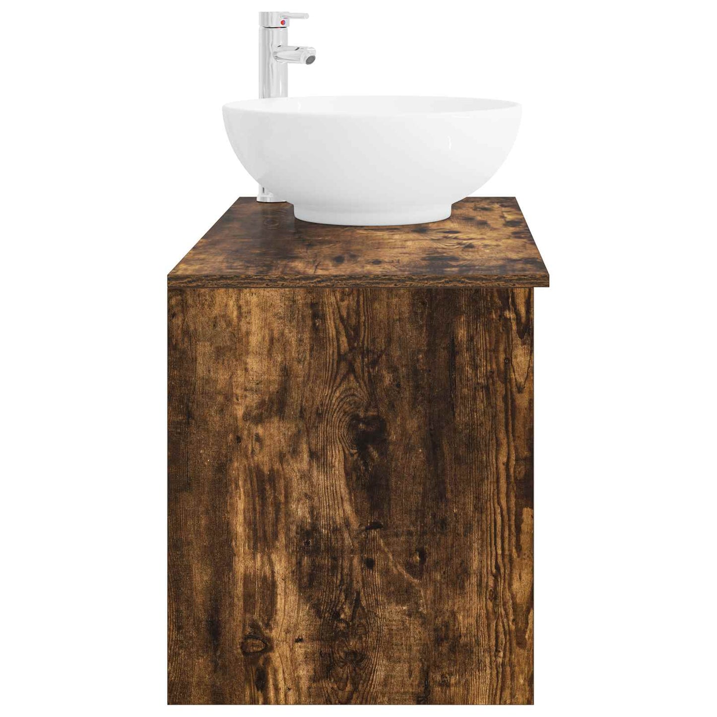 Bathroom Furniture Set 2 pcs Smoked Oak Engineered Wood