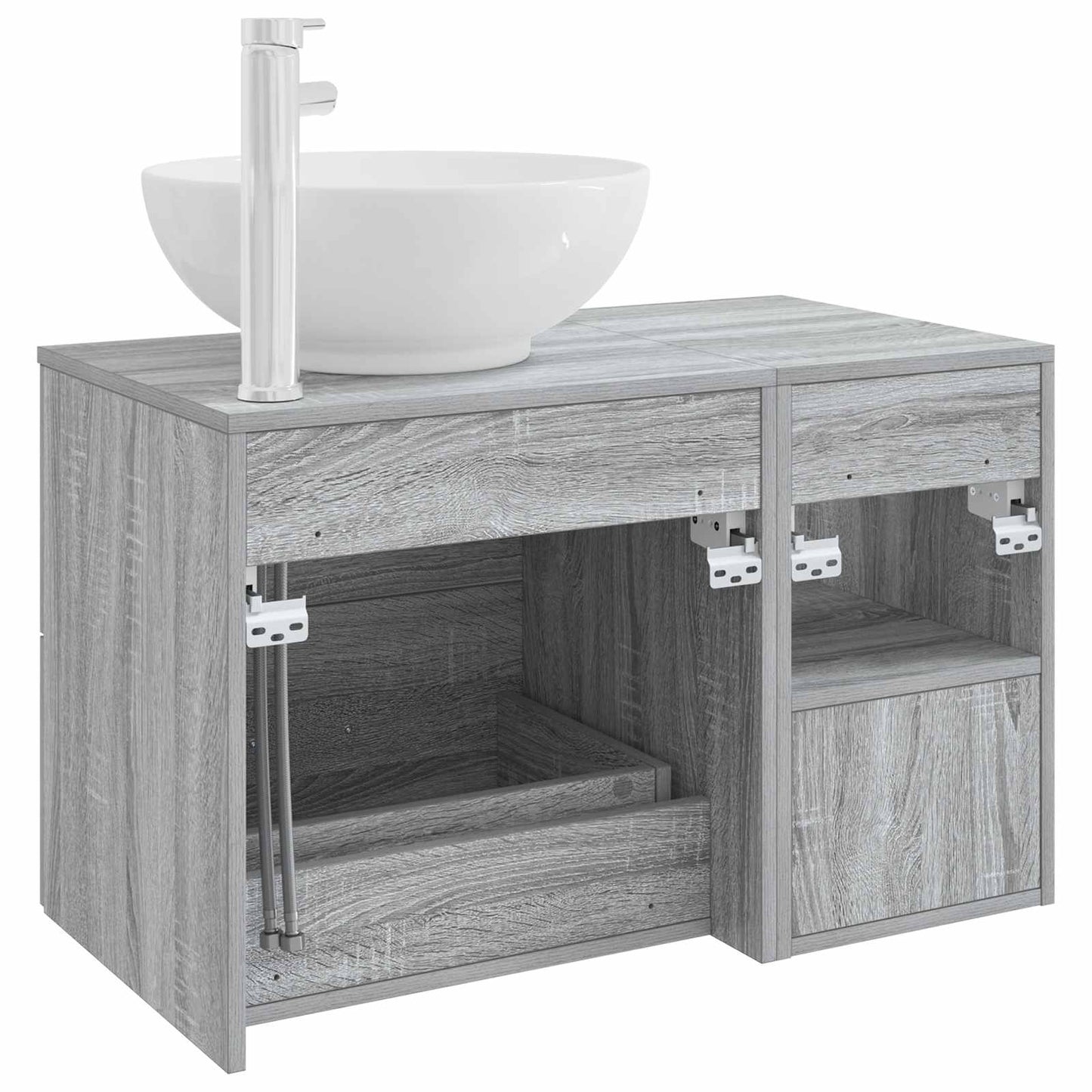 Bathroom Furniture Set 2 pcs Grey Sonoma Engineered Wood