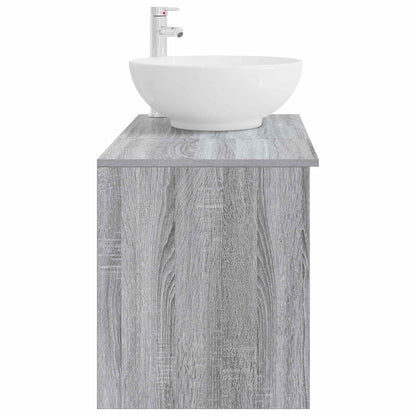 Bathroom Furniture Set 2 pcs Grey Sonoma Engineered Wood