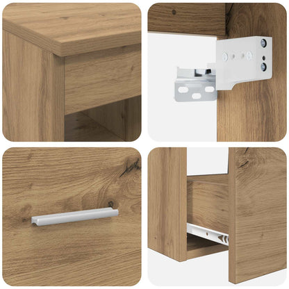 Bathroom Furniture Set 2 pcs Artisan Oak Engineered Wood