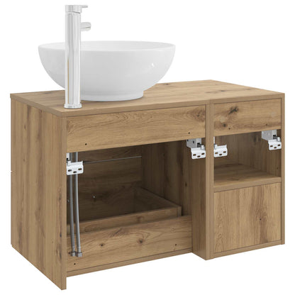 Bathroom Furniture Set 2 pcs Artisan Oak Engineered Wood