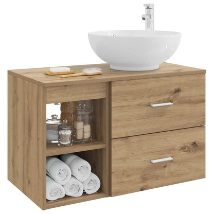 Bathroom Furniture Set 2 pcs Artisan Oak Engineered Wood