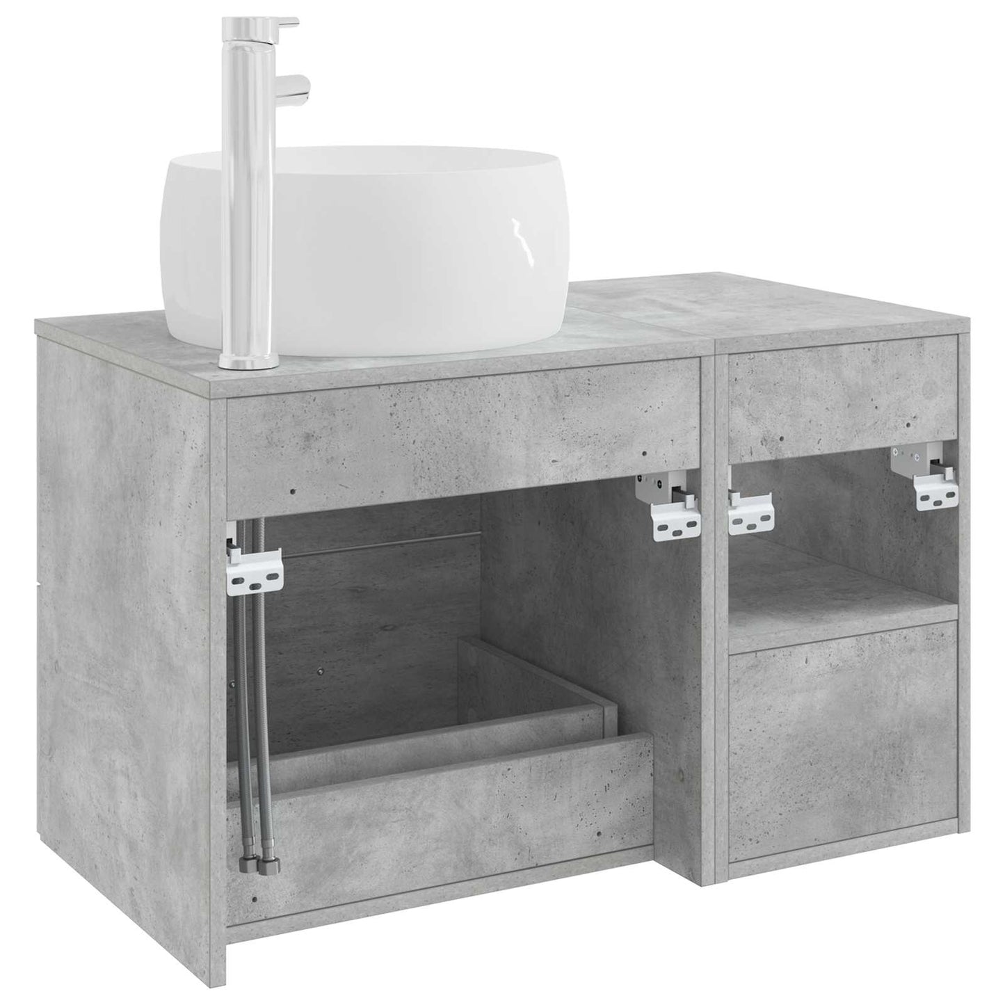 Bathroom Furniture Set 2 pcs Concrete Grey Engineered Wood