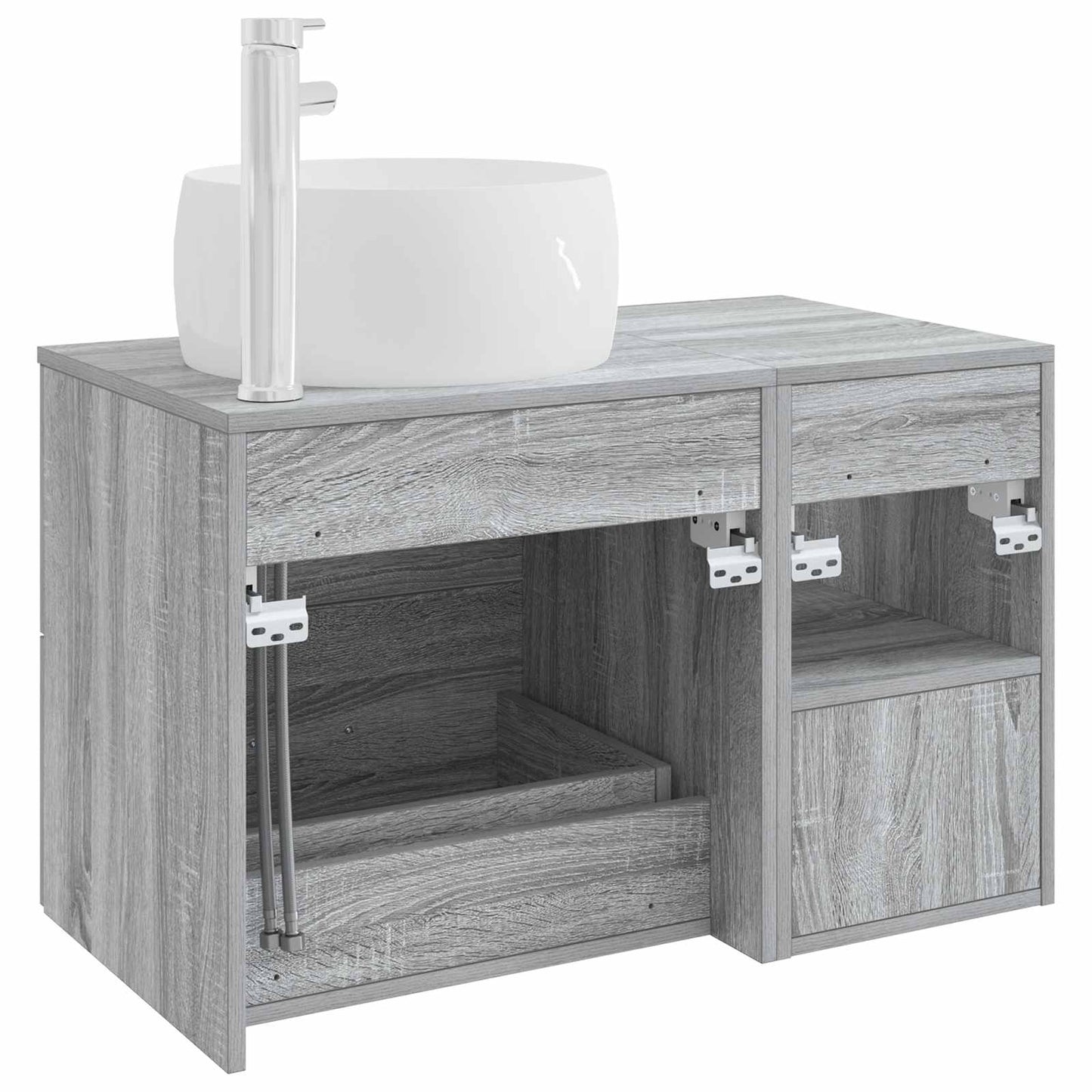 Bathroom Furniture Set 2 pcs Grey Sonoma Engineered Wood