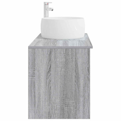 Bathroom Furniture Set 2 pcs Grey Sonoma Engineered Wood