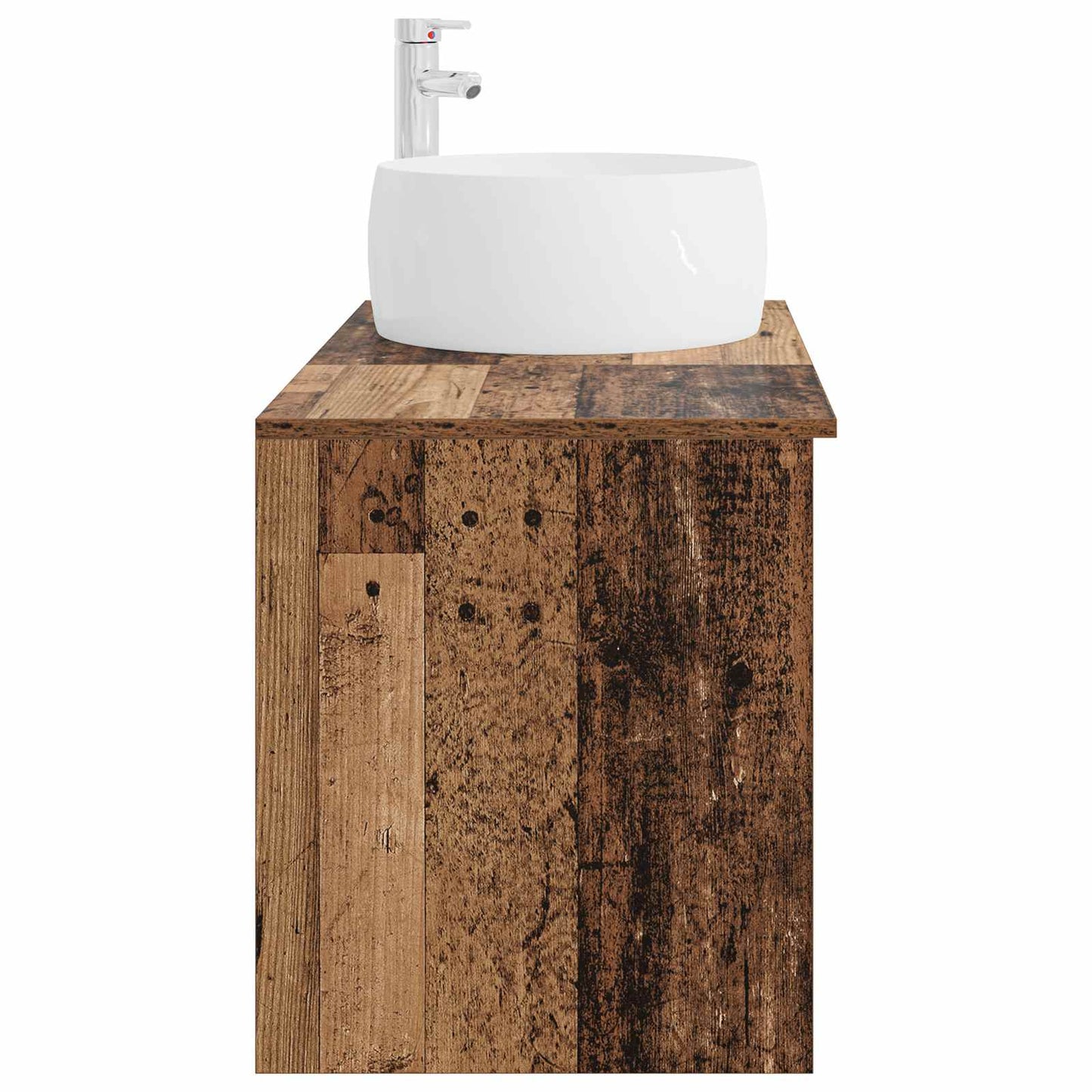 Bathroom Furniture Set 2 pcs Old Wood Engineered Wood