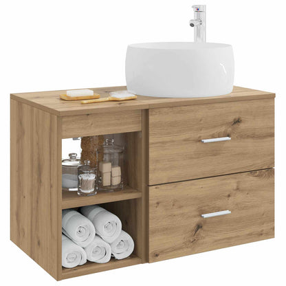Bathroom Furniture Set 2 pcs Artisan Oak Engineered Wood