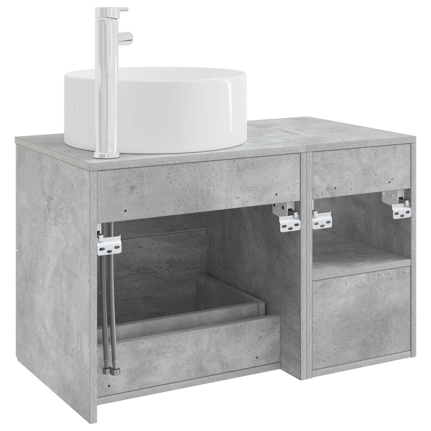 Bathroom Furniture Set 2 pcs Concrete Grey Engineered Wood