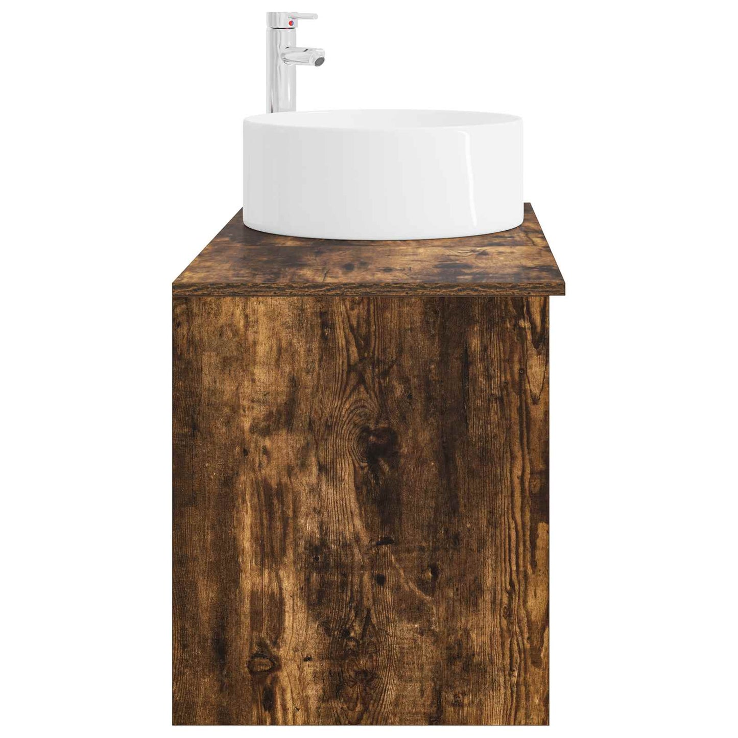 Bathroom Furniture Set 2 pcs Smoked Oak Engineered Wood