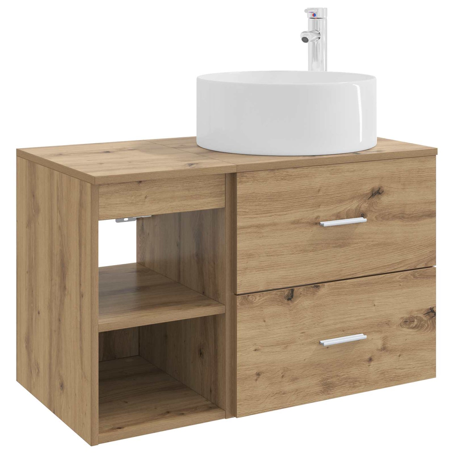 Bathroom Furniture Set 2 pcs Artisan Oak Engineered Wood