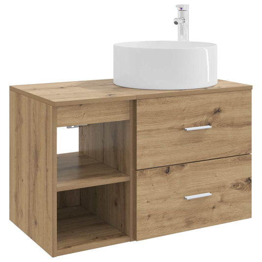 Bathroom Furniture Set 2 pcs Artisan Oak Engineered Wood
