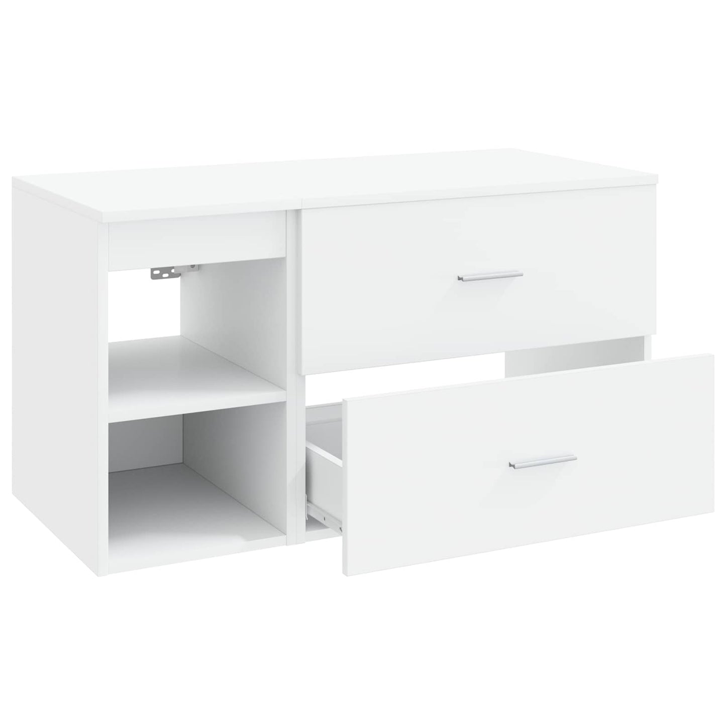 Bathroom Furniture Set 2 pcs White Engineered Wood