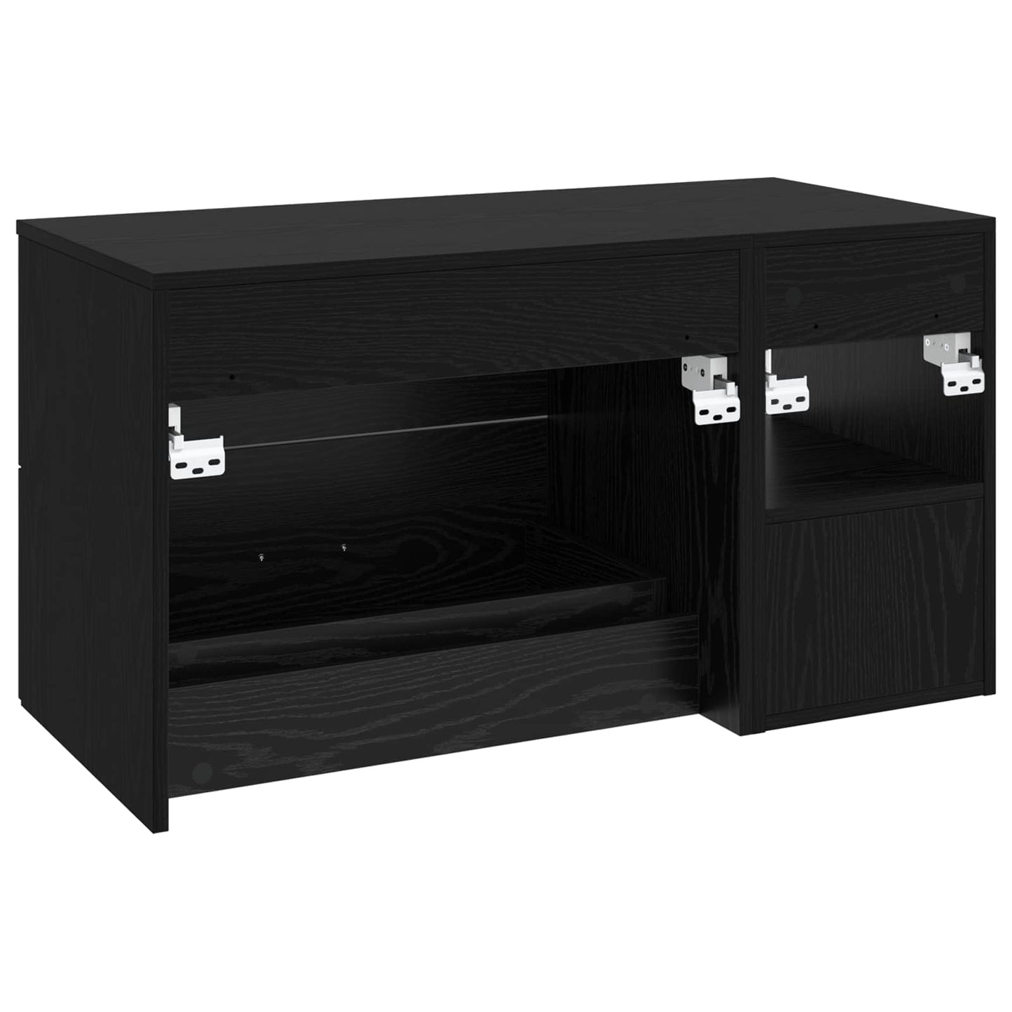 Bathroom Furniture Set 2 pcs Black Oak Engineered Wood