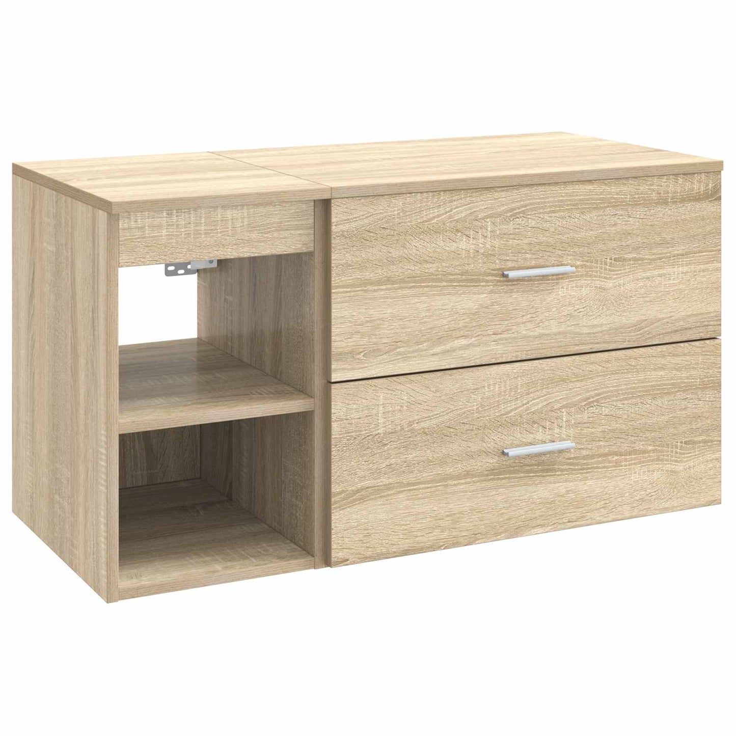 Bathroom Furniture Set 2 pcs Sonoma Oak Engineered Wood