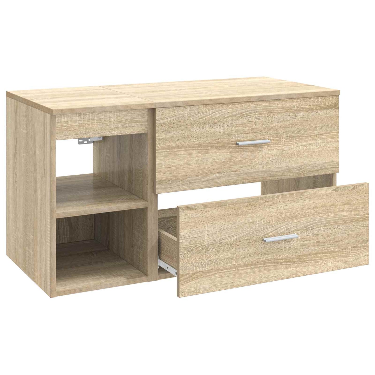 Bathroom Furniture Set 2 pcs Sonoma Oak Engineered Wood