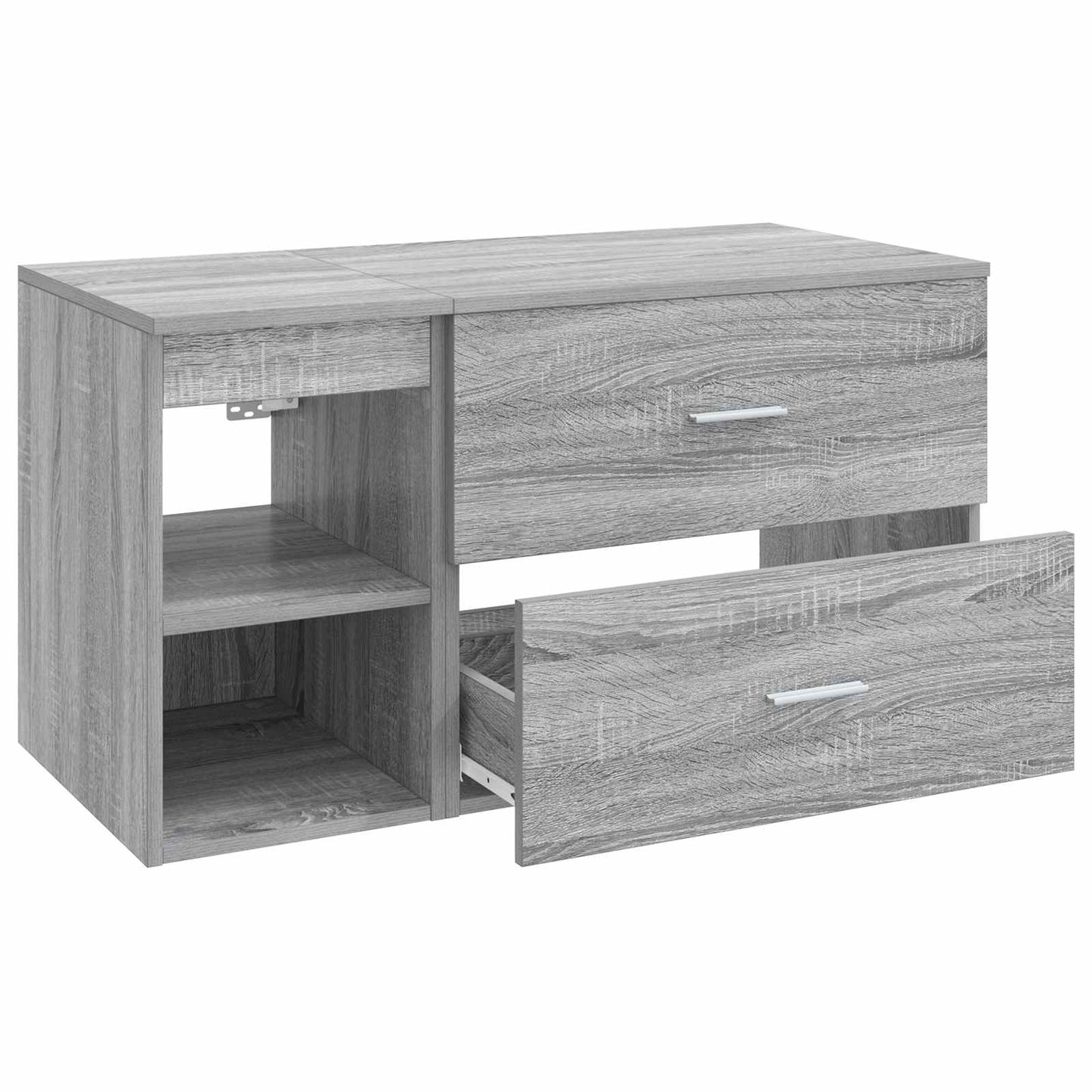 Bathroom Furniture Set 2 pcs Grey Sonoma Engineered Wood