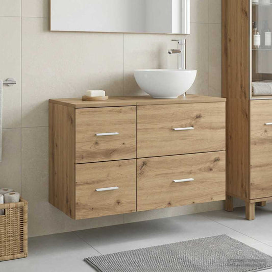 Bathroom Furniture Set 2 pcs Artisan Oak Engineered Wood