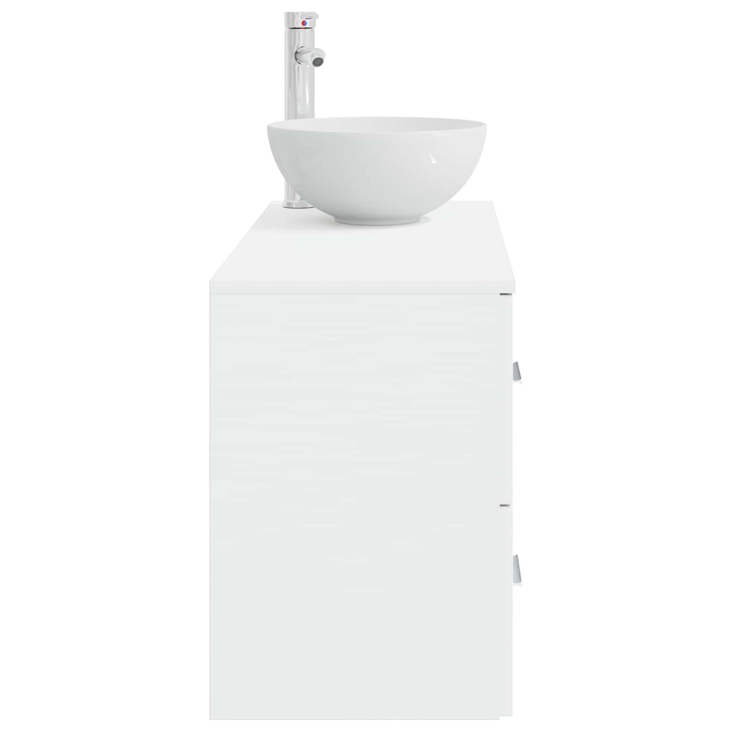 Bathroom Furniture Set 2 pcs White Engineered Wood