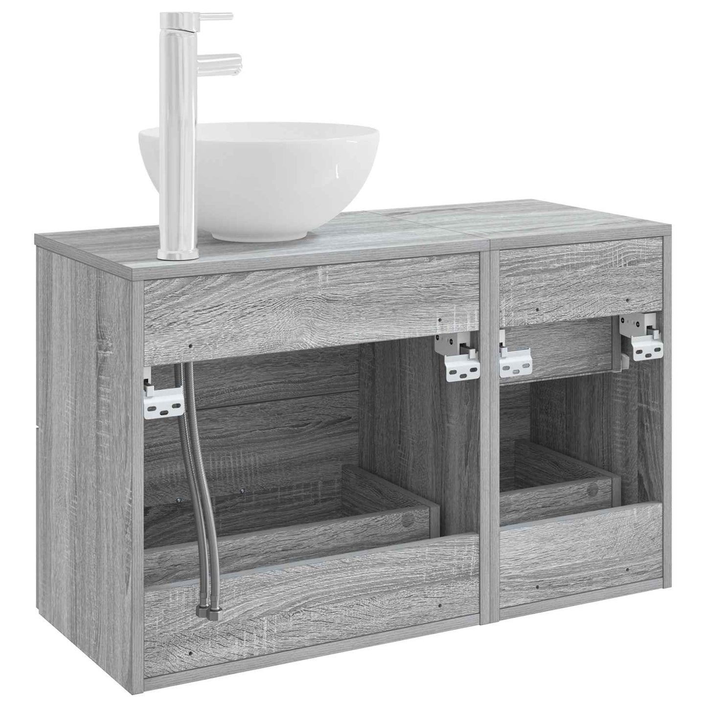 Bathroom Furniture Set 2 pcs Grey Sonoma Engineered Wood