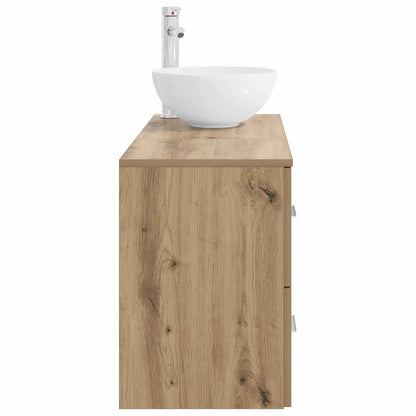 Bathroom Furniture Set 2 pcs Artisan Oak Engineered Wood