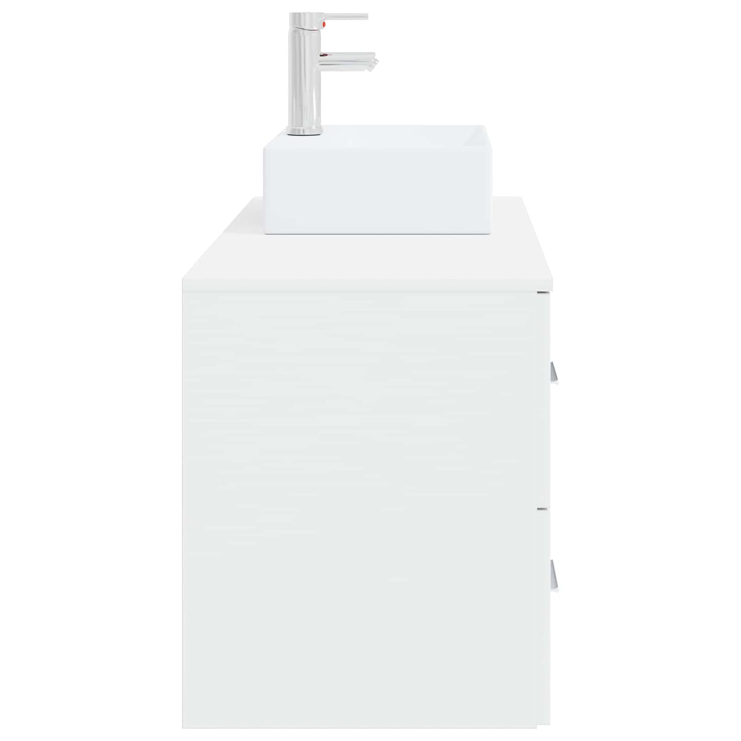 Bathroom Furniture Set 2 pcs White Engineered Wood