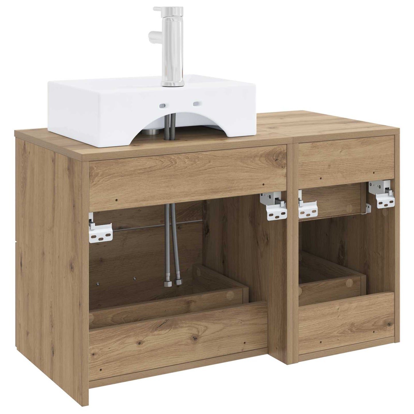 Bathroom Furniture Set 2 pcs Artisan Oak Engineered Wood