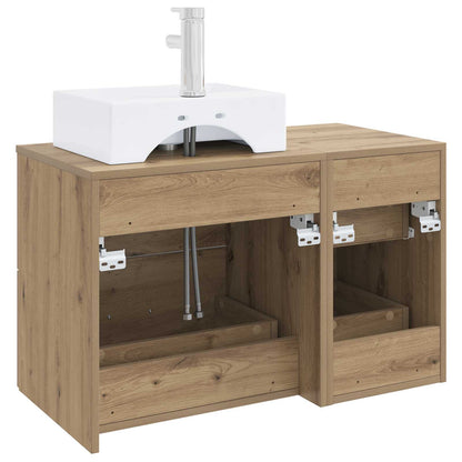 Bathroom Furniture Set 2 pcs Artisan Oak Engineered Wood