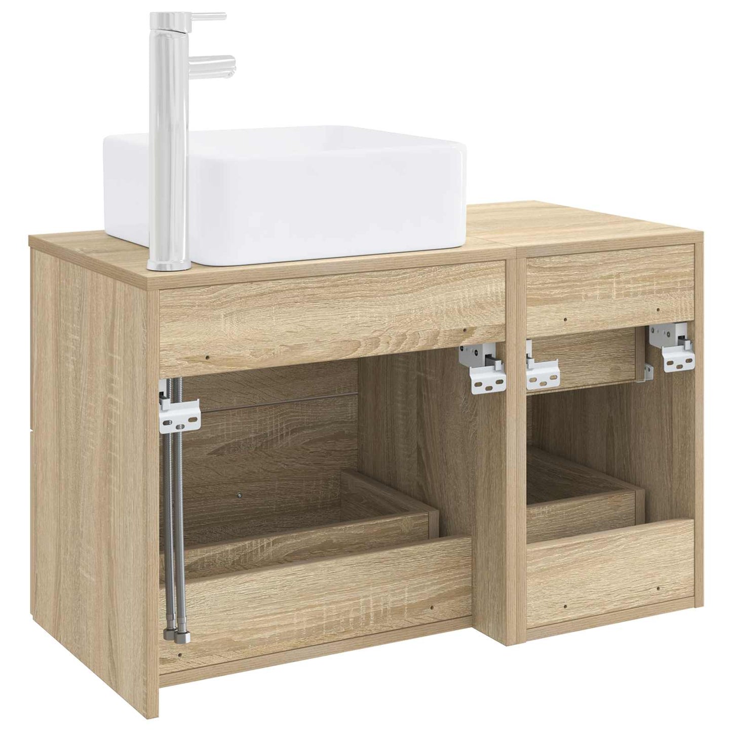 Bathroom Furniture Set 2 pcs Sonoma Oak Engineered Wood