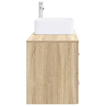 Bathroom Furniture Set 2 pcs Sonoma Oak Engineered Wood
