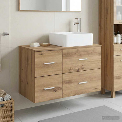 Bathroom Furniture Set 2 pcs Artisan Oak Engineered Wood