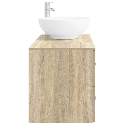 Bathroom Furniture Set 2 pcs Sonoma Oak Engineered Wood