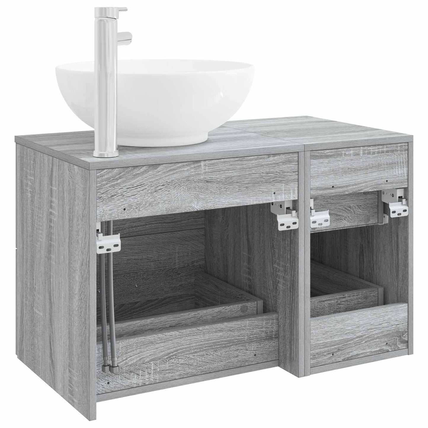 Bathroom Furniture Set 2 pcs Grey Sonoma Engineered Wood