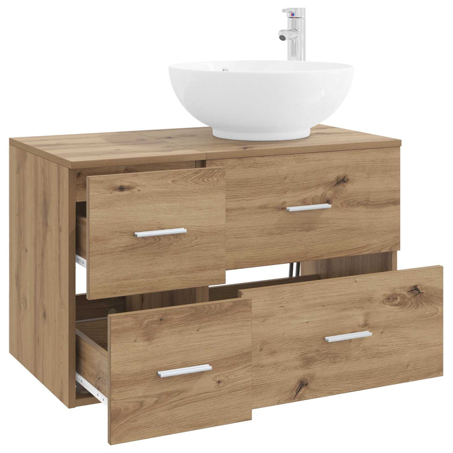 Bathroom Furniture Set 2 pcs Artisan Oak Engineered Wood