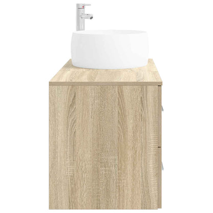 Bathroom Furniture Set 2 pcs Sonoma Oak Engineered Wood