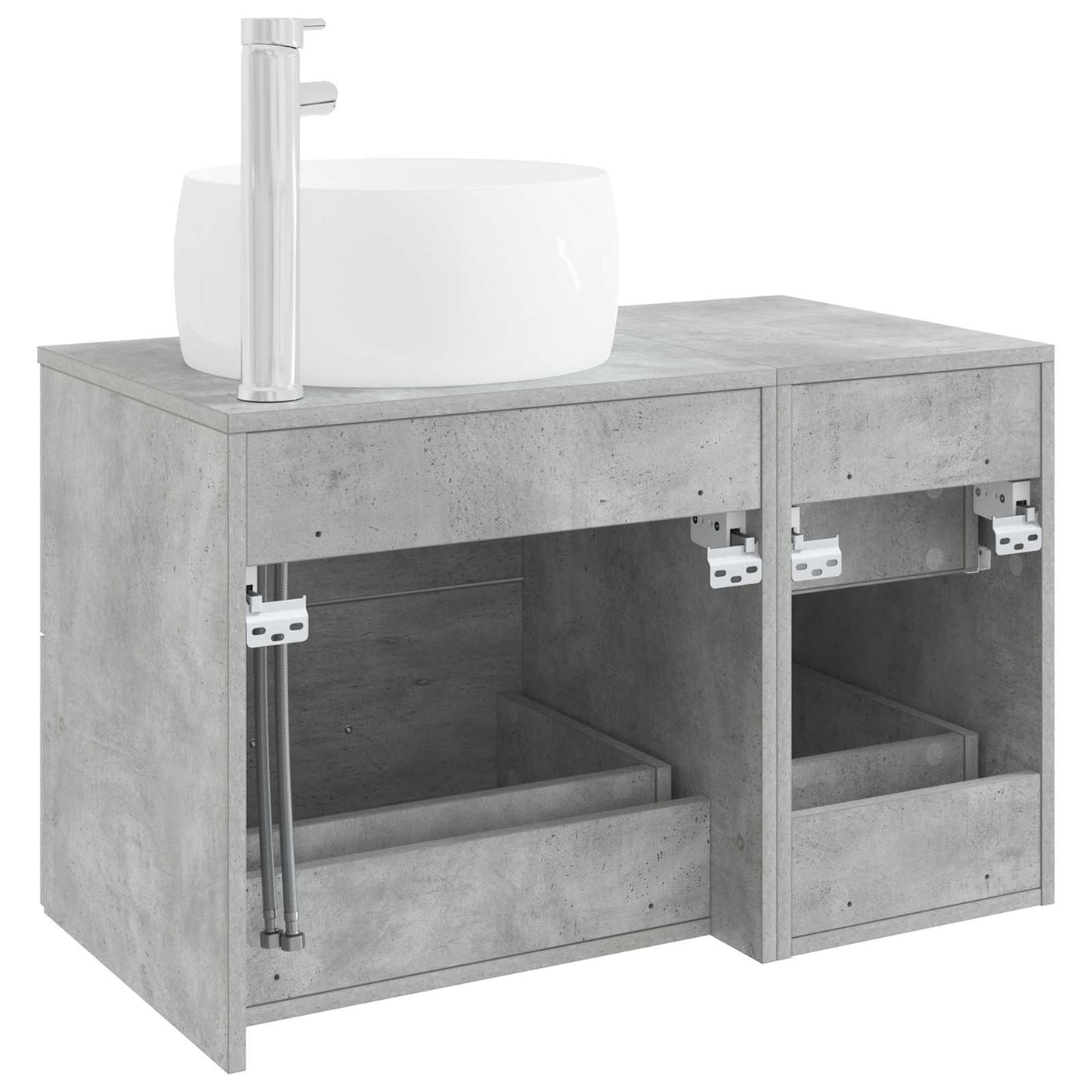Bathroom Furniture Set 2 pcs Concrete Grey Engineered Wood