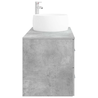 Bathroom Furniture Set 2 pcs Concrete Grey Engineered Wood