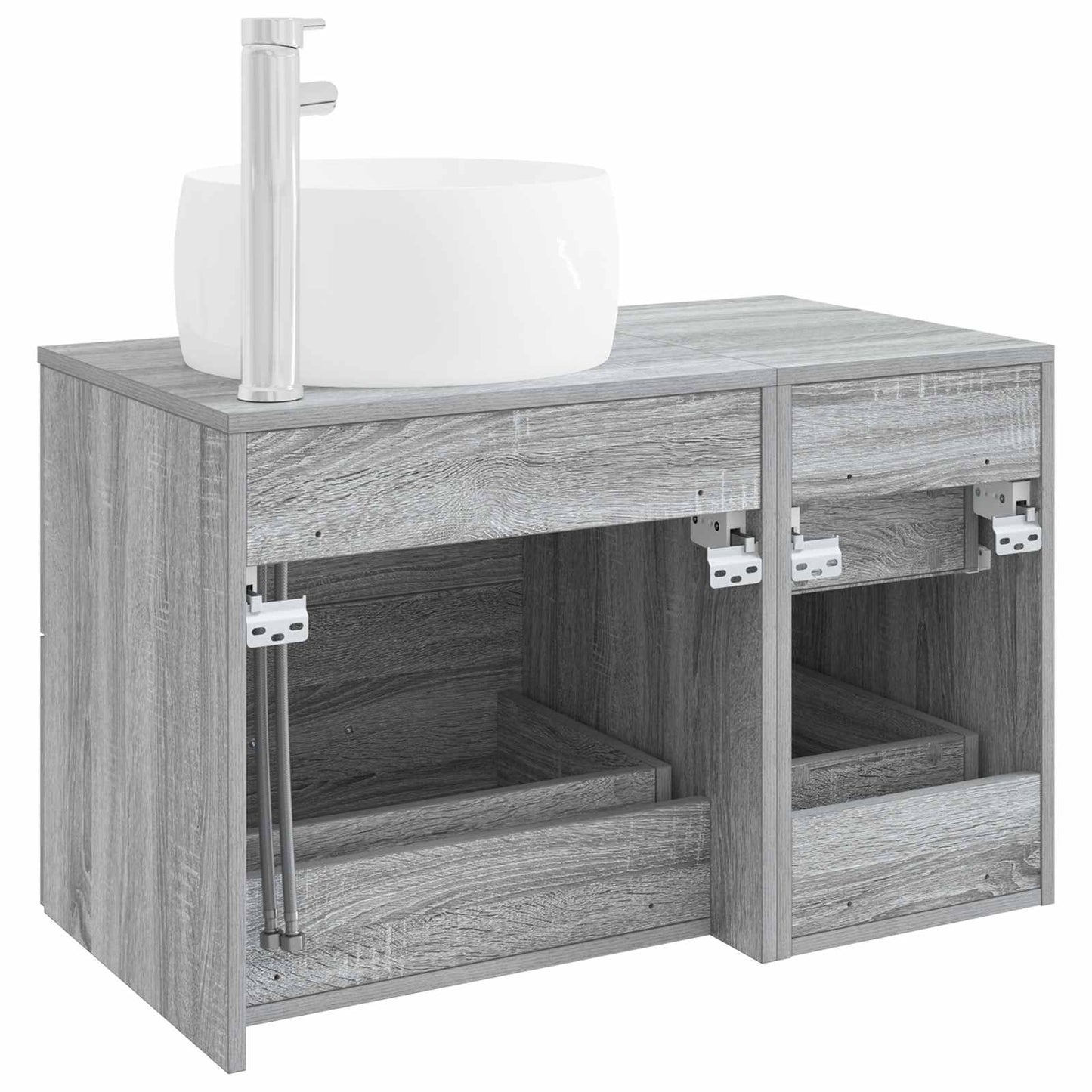 Bathroom Furniture Set 2 pcs Grey Sonoma Engineered Wood