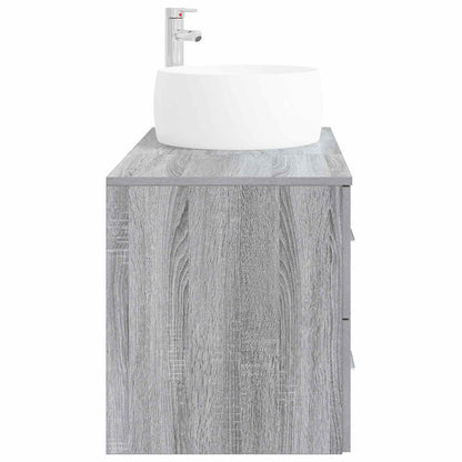 Bathroom Furniture Set 2 pcs Grey Sonoma Engineered Wood