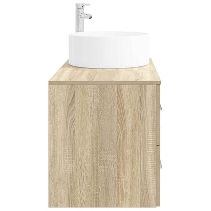 Bathroom Furniture Set 2 pcs Sonoma Oak Engineered Wood