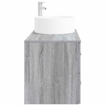 Bathroom Furniture Set 2 pcs Grey Sonoma Engineered Wood
