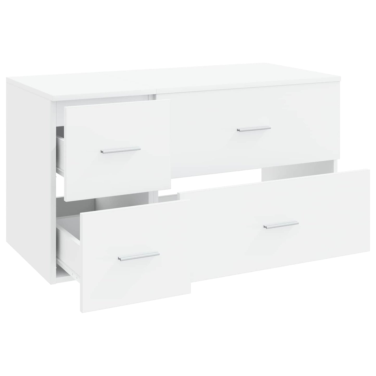 Bathroom Furniture Set 2 pcs White Engineered Wood