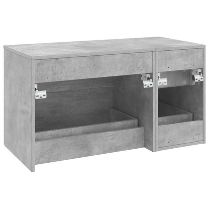 Bathroom Furniture Set 2 pcs Concrete Grey Engineered Wood