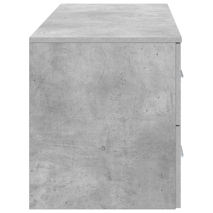 Bathroom Furniture Set 2 pcs Concrete Grey Engineered Wood