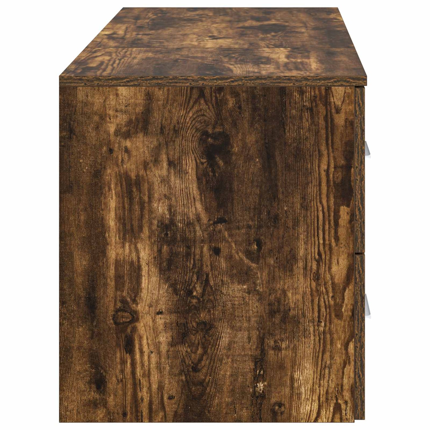 Bathroom Furniture Set 2 pcs Smoked Oak Engineered Wood