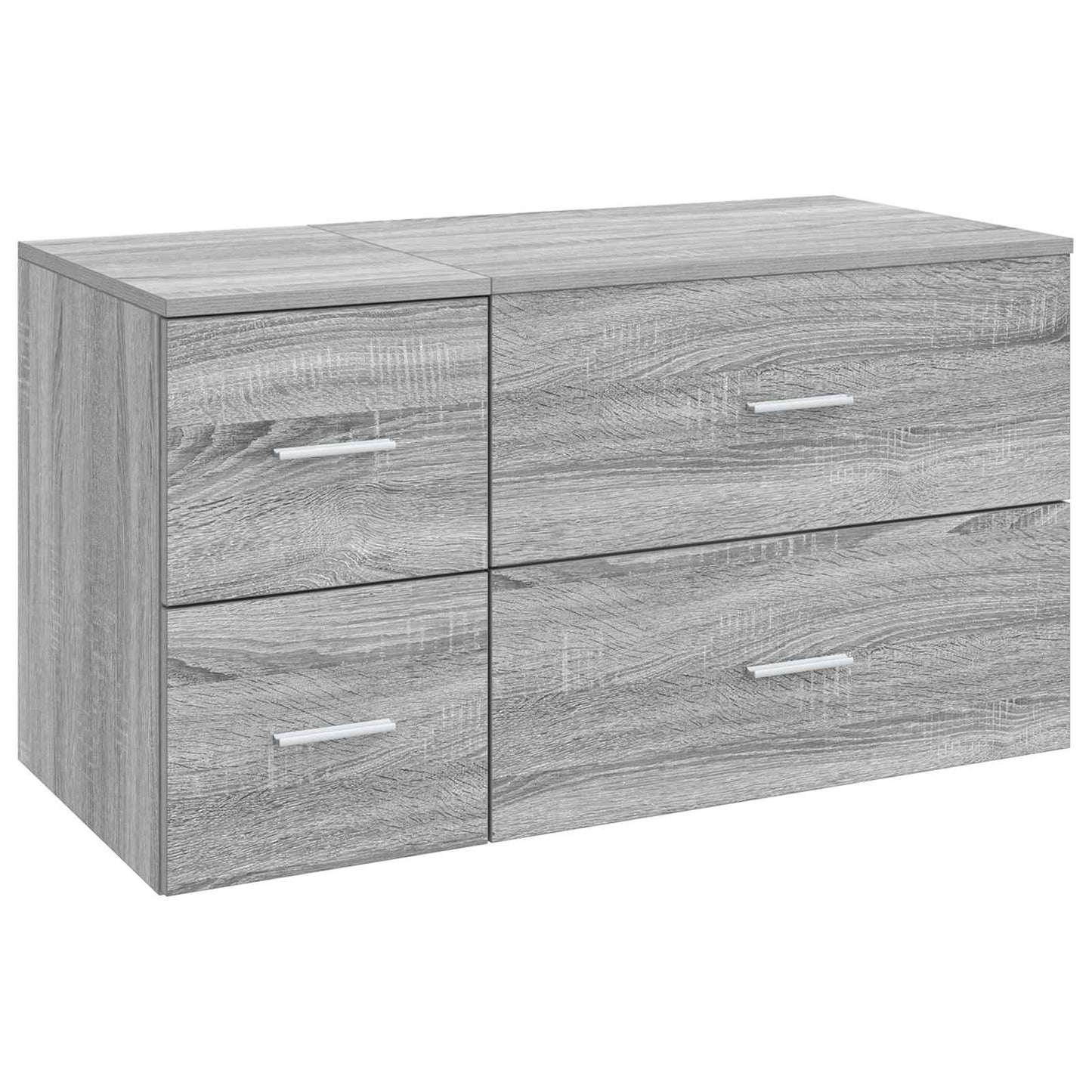Bathroom Furniture Set 2 pcs Grey Sonoma Engineered Wood