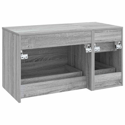 Bathroom Furniture Set 2 pcs Grey Sonoma Engineered Wood
