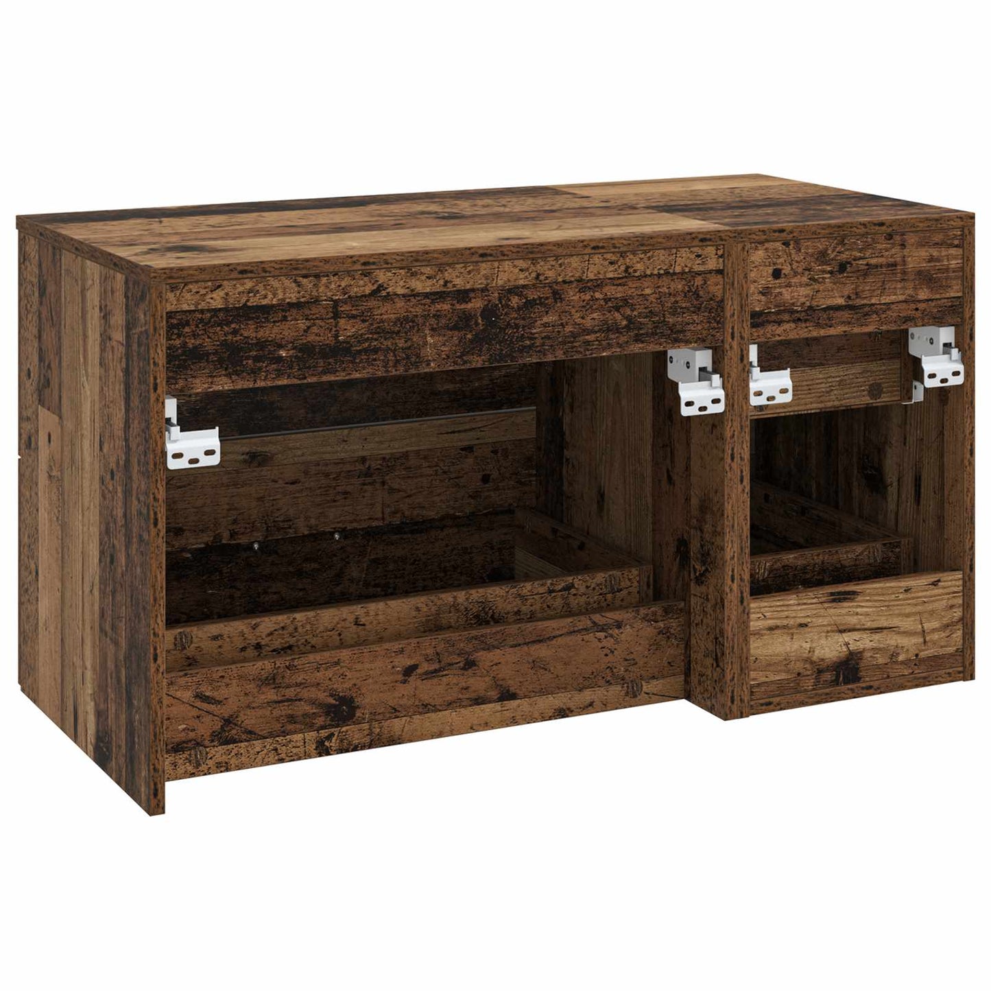 Bathroom Furniture Set 2 pcs Old Wood Engineered Wood